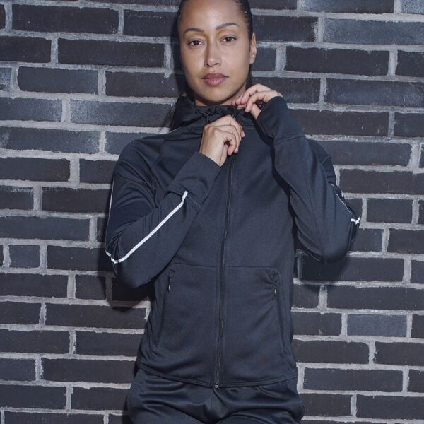Women's hoodie with reflective tape Thumbnail