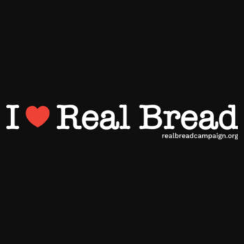 I ❤ Real Bread - Womens Black Organic T-Shirt Design
